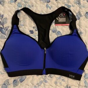Victoria's Secret Blue and Black Sports Bra